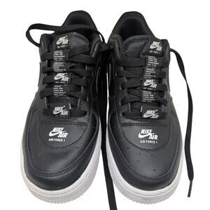 Nike Air Force 1 LV8 3 Black White Sneakers Shoes Boy's Size 6Y GS